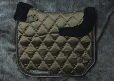 ‘The Majesty’ Deep Olive Jewel Full Merino Fleece Saddle Pad
