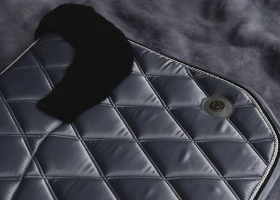 'The Duke' Grey Full Merino Fleece Jewel Saddle Pad