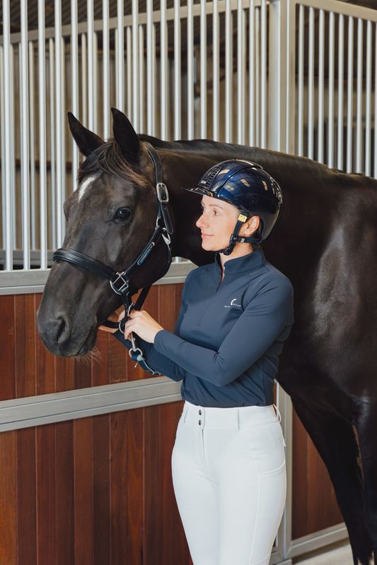 Elle Long Sleeve Shirt - Navy