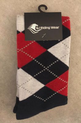 Long Socks Navy/Red/White