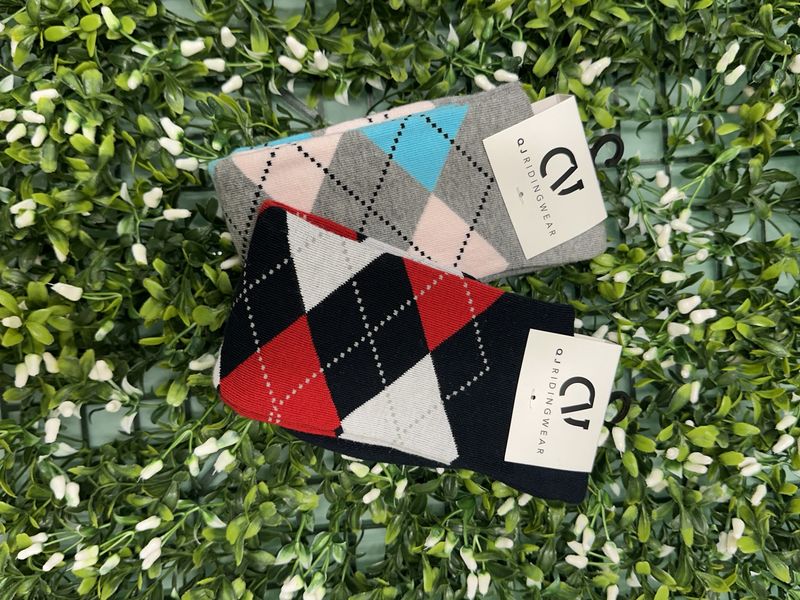 Long Socks Navy/Red/White