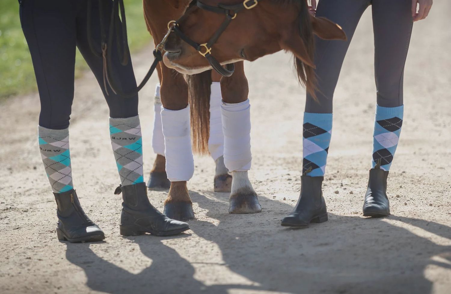 Long Socks Pale Blue/Navy/White