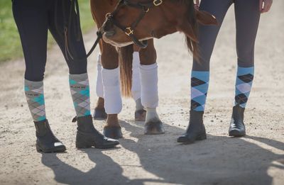 Long Socks Pale Blue/Navy/White