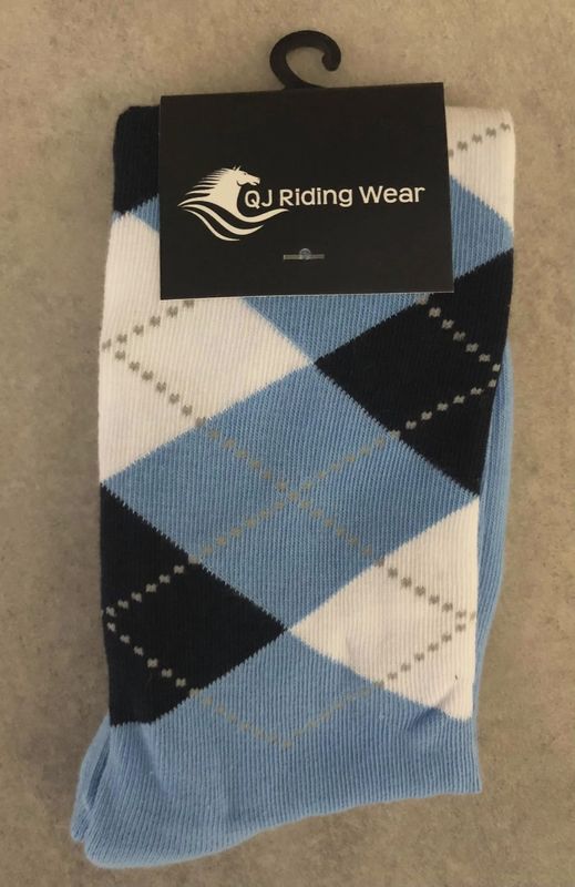 Long Socks Pale Blue/Navy/White