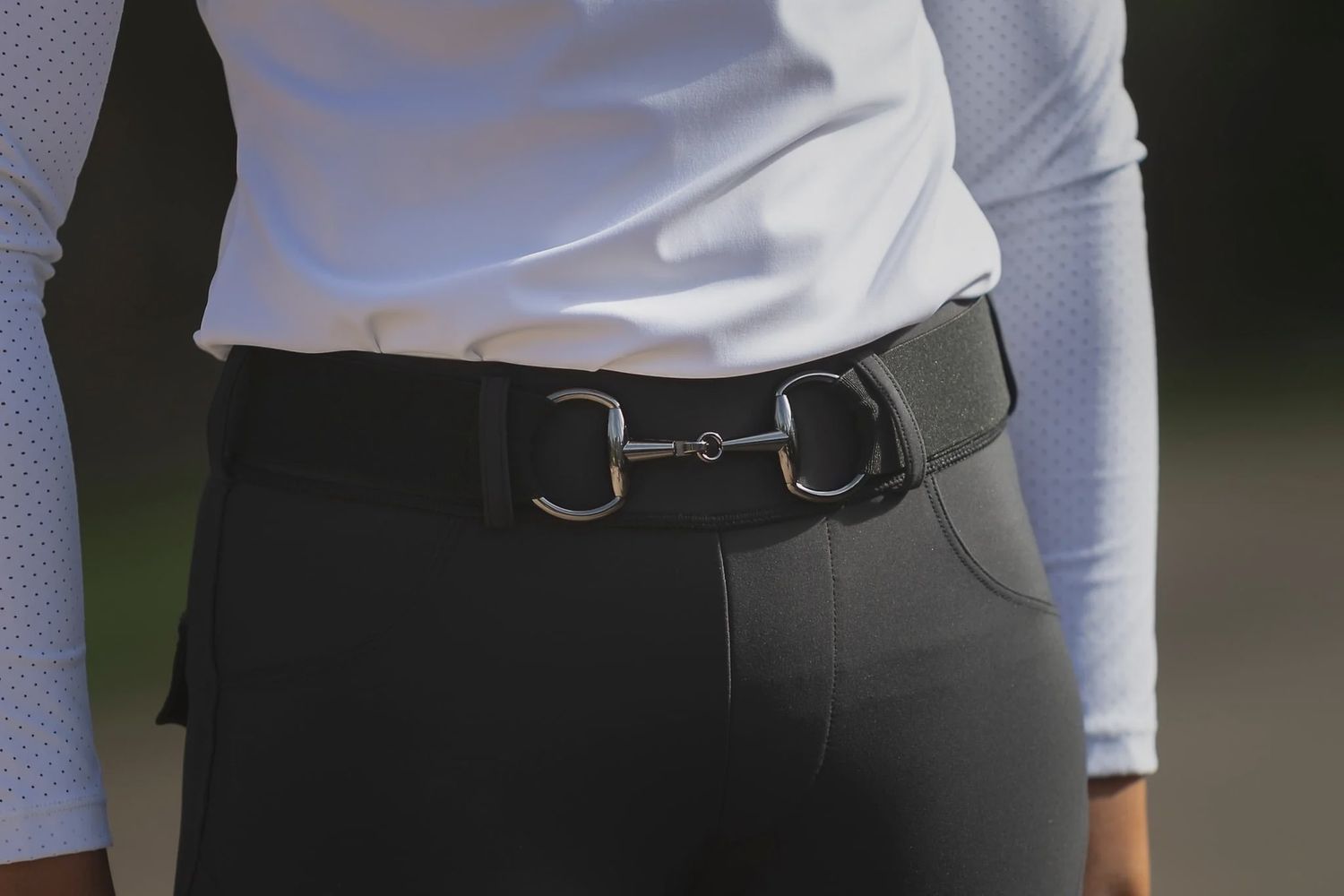 Snaffle Belt, Colour: Black with Gun Metal Snaffle