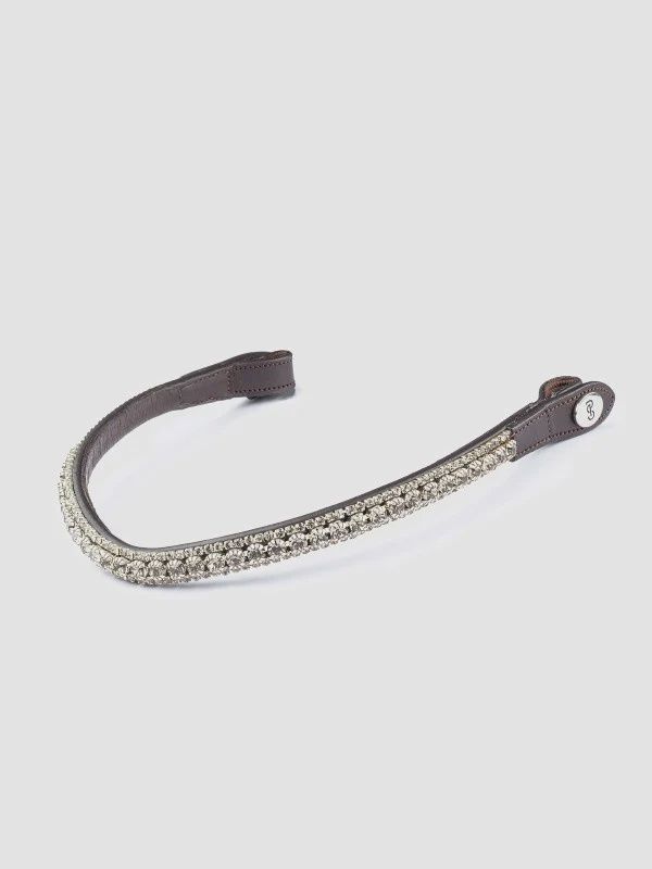 Browband Onyx Delight Brown Leather