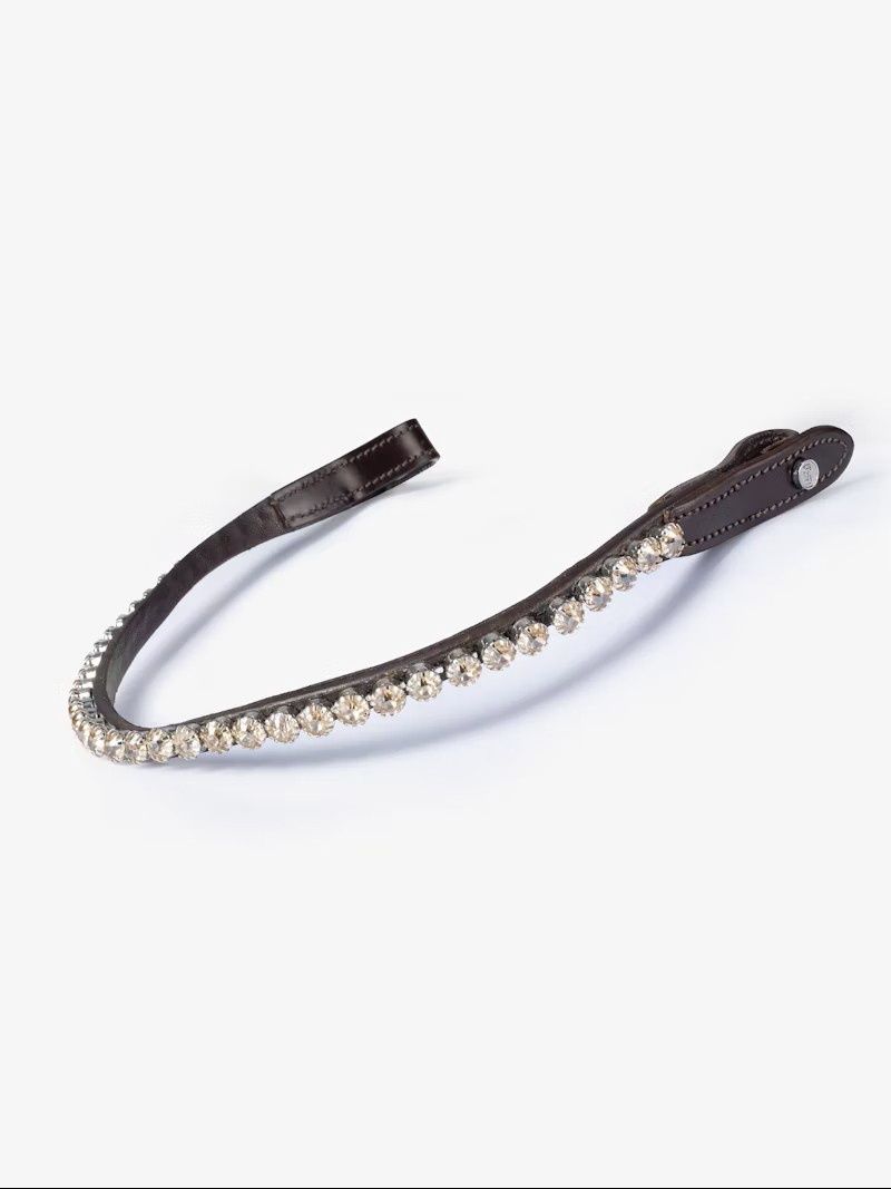 Browband Big Golden Honey Brown Leather