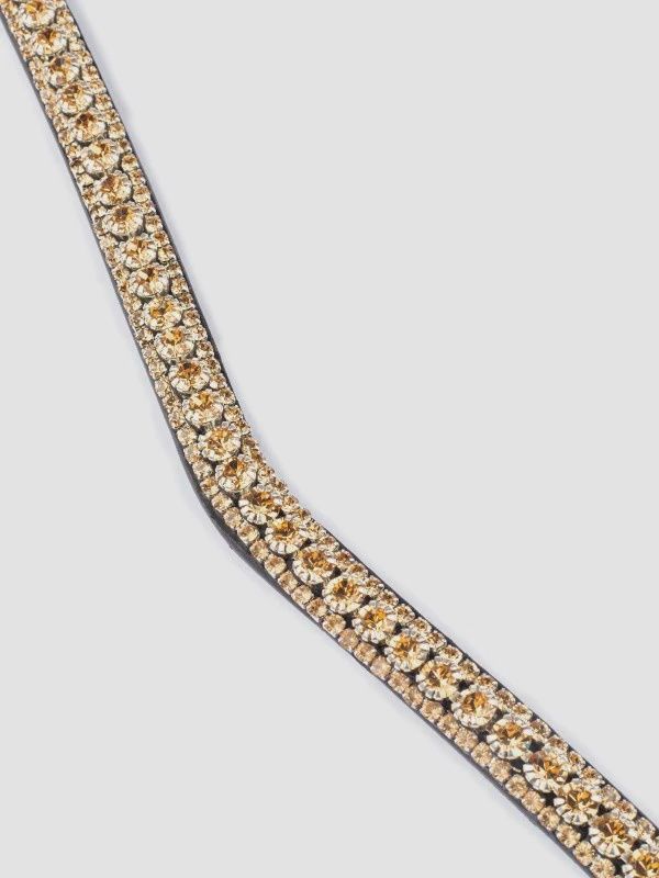 Browband Golden Delight Brown Leather