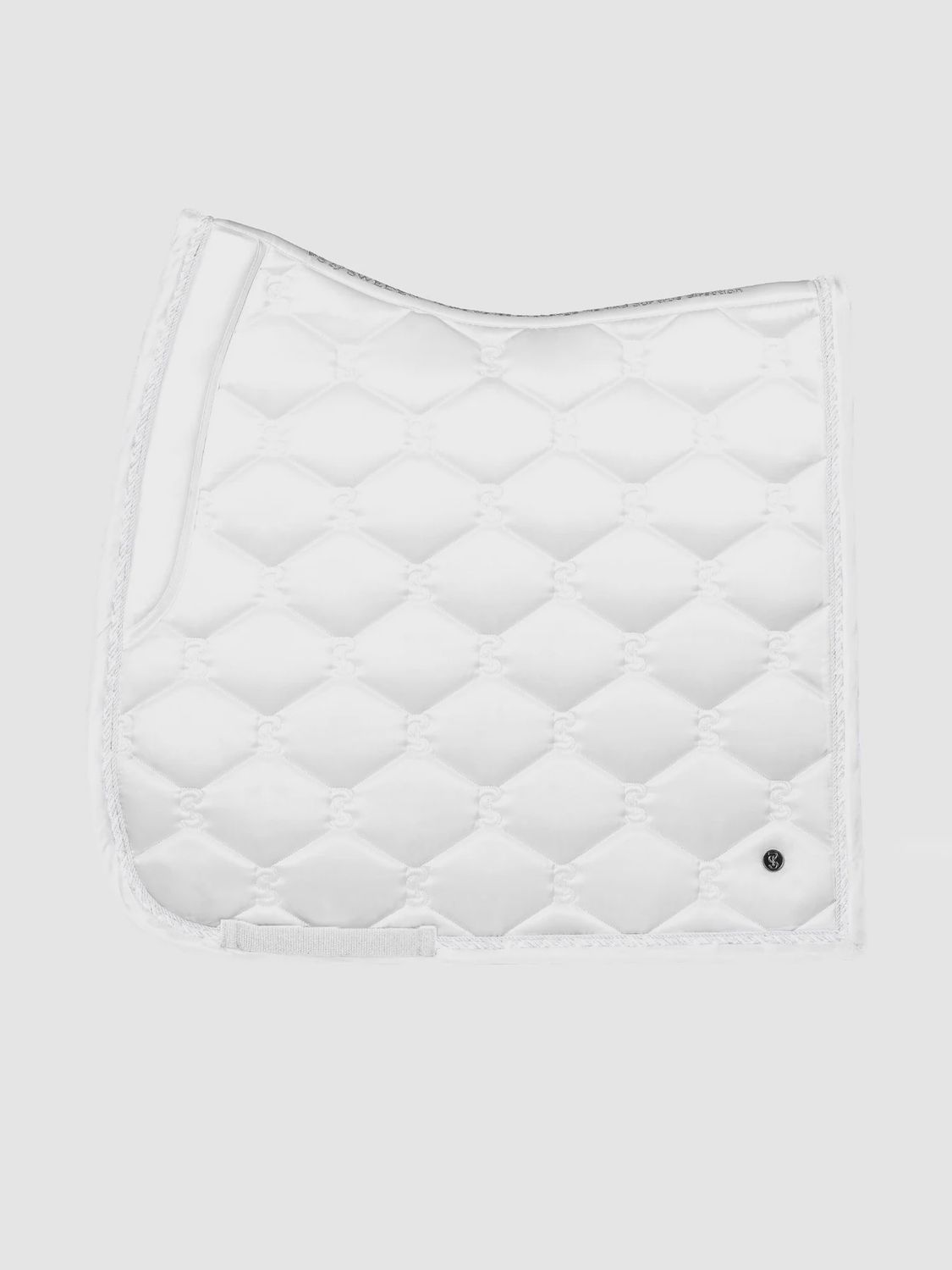 Dressage Pad Signature, White w/ White Trim