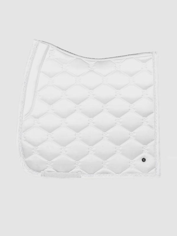 Dressage Pad Signature, White w/ White Trim