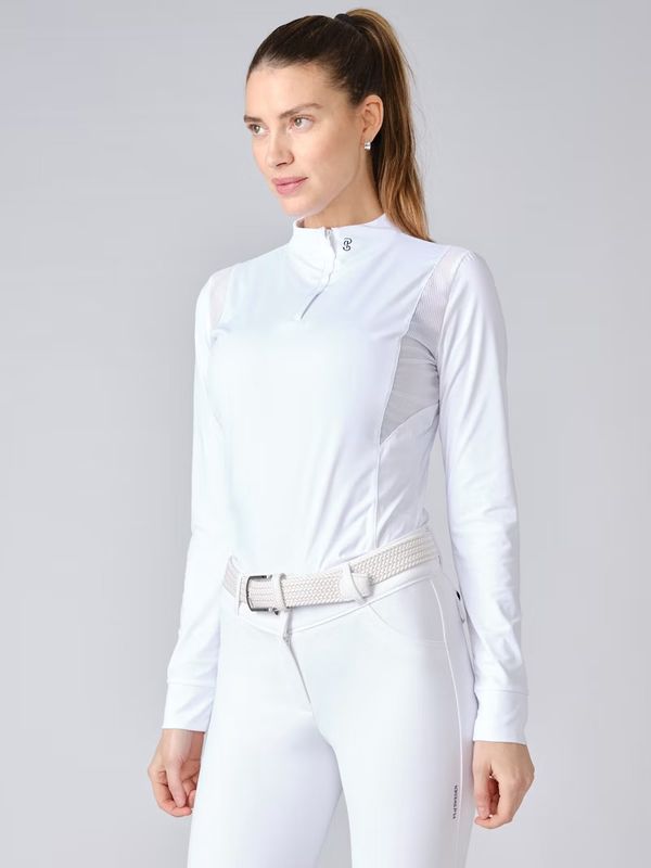 Madison Long Sleeve Competition Top White