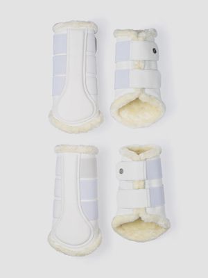 Premium Brushing Boots White