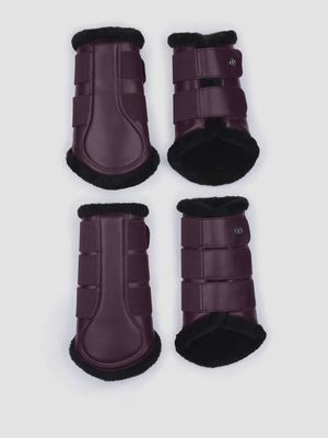 Premium Brushing Boots Plum