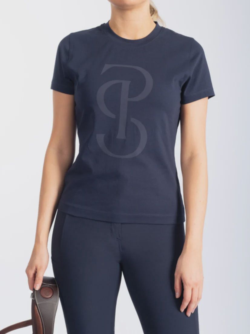 Signe Cotton Tee Navy