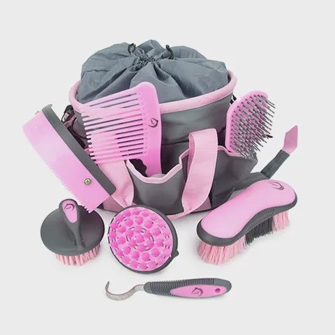 Grooming Kit Grey/Pink