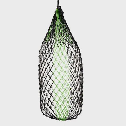 Hay net Slow Feeder - 90cm, Colour: Black/Green, Size: 5cm