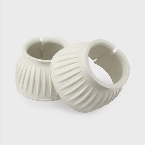 Ribbed Rubber Bell Boots w/ Velcro