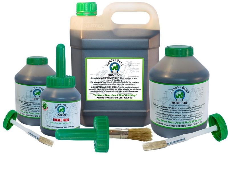 Worlds Best Hoof Oil 250ml Travel Pack