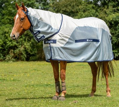Bucas BuzzOff Rain Fly Rug Full Neck Silver