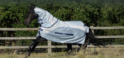 Bucas BuzzOff Rain Fly Rug Full Neck Silver