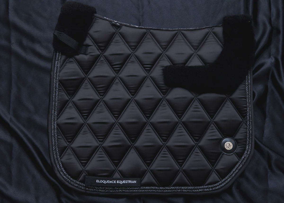 ‘The King’ Black Jewel Merino Top Fleece Saddle Pad