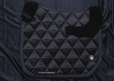 ‘The King’ Black Jewel Merino Top Fleece Saddle Pad