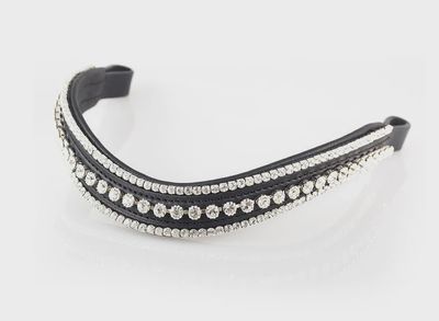 Premium Black Double Bridle 'Gladiator'