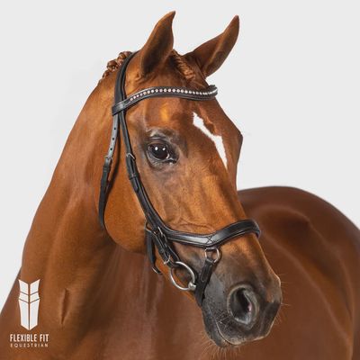 Premium Havana Comfort Bridle &#39;Allura&#39;