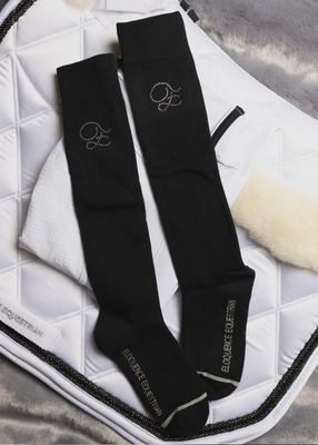 Signature Black Riding Socks