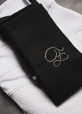 Signature Black Riding Socks