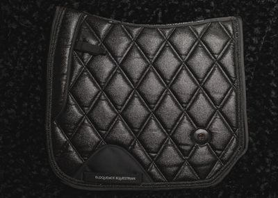 &#39;The King&#39; Black Stardust Jewel Saddle Pad
