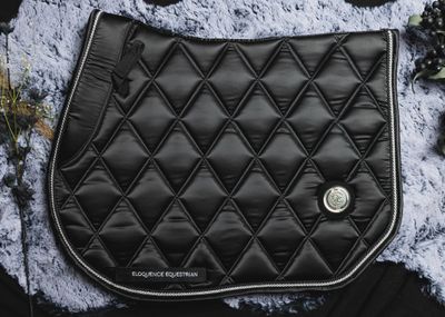 &#39;The King&#39; Black Jump Saddle Pad