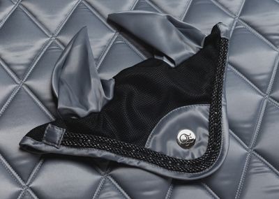 &#39;The Duke&#39; Grey Jewel Ear Bonnet