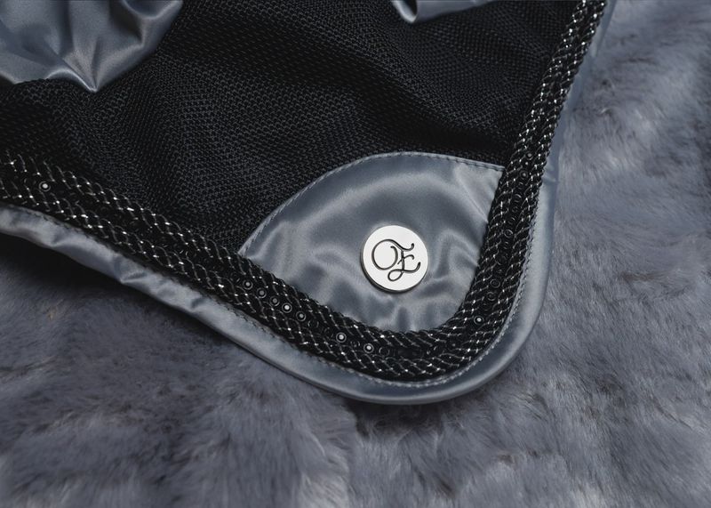 'The Duke' Grey Jewel Ear Bonnet