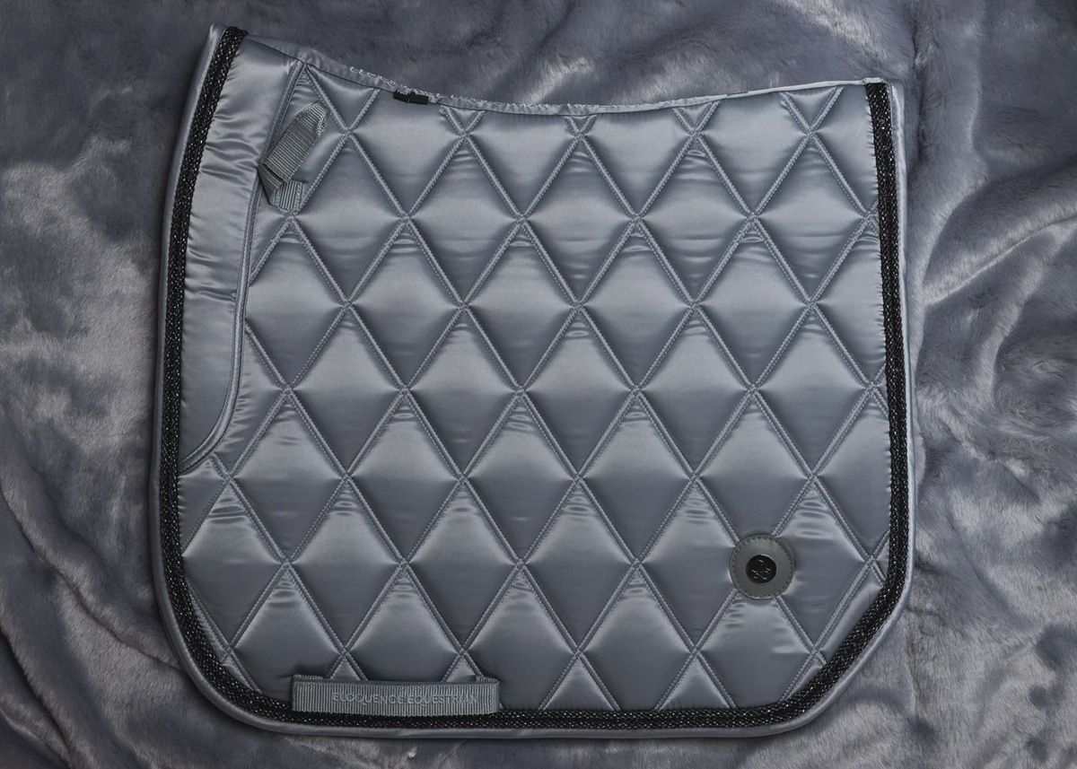 &#39;The Duke&#39; Grey Jewel Saddle Pad