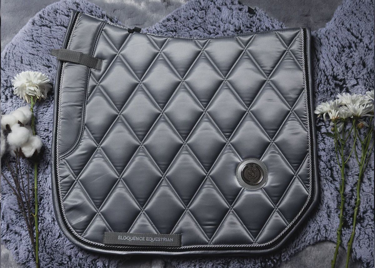 &#39;The Duke&#39; Grey Saddle Pad