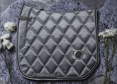 &#39;The Duke&#39; Grey Saddle Pad