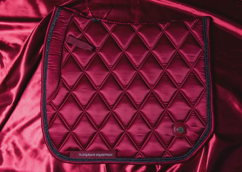 &#39;The Empress&#39; Ruby Red Jewel Saddle Pad