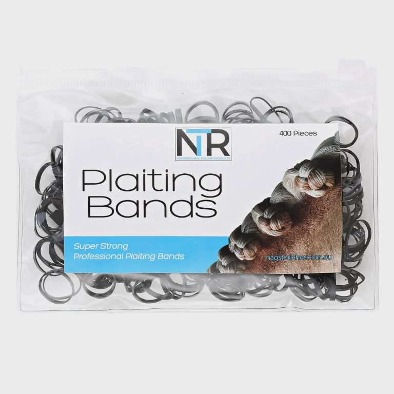 NTR Plaiting Bands, Colour: Black