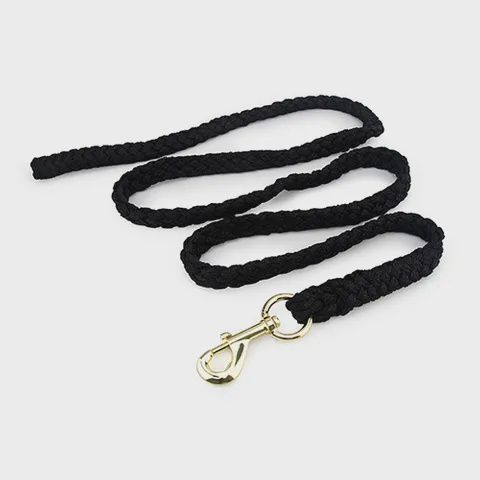 Bainbridge Rope Lead, Colour: Black, Size: Nickel Plated Snap