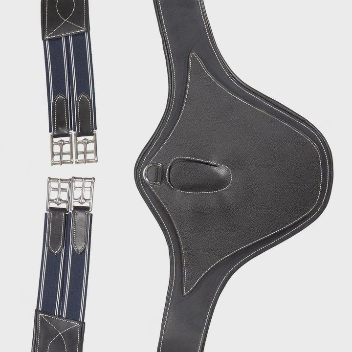 AR Anatomical Gel Padded Grain Overlay Stud Guard, Colour: Black, Size: 115cm