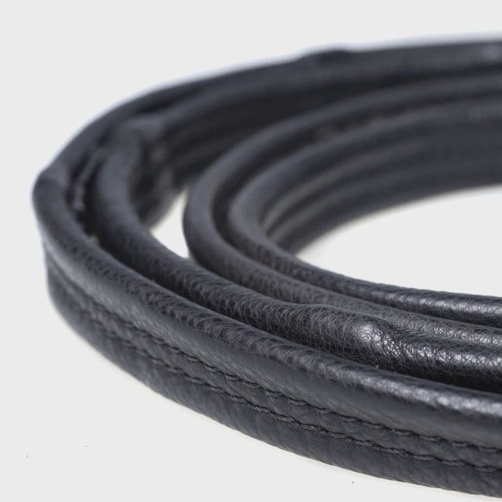 Padded Leather 5/8" Billets Reins, Colour: Black, Size: Pony