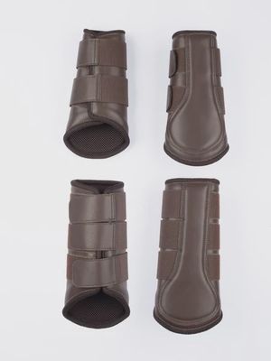 Premium Mesh Brushing Boots Coffee