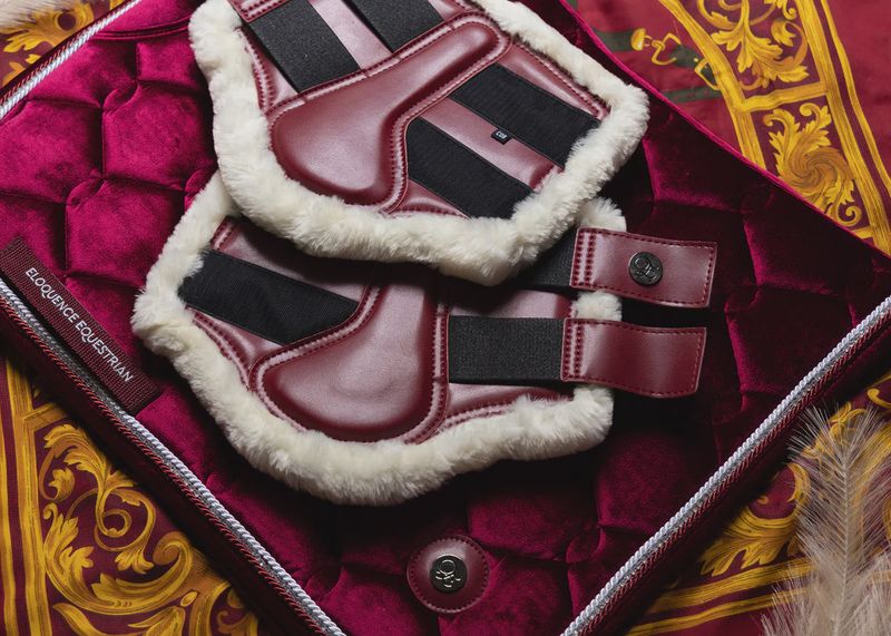 Fleece Tendon Boots Ruby Red