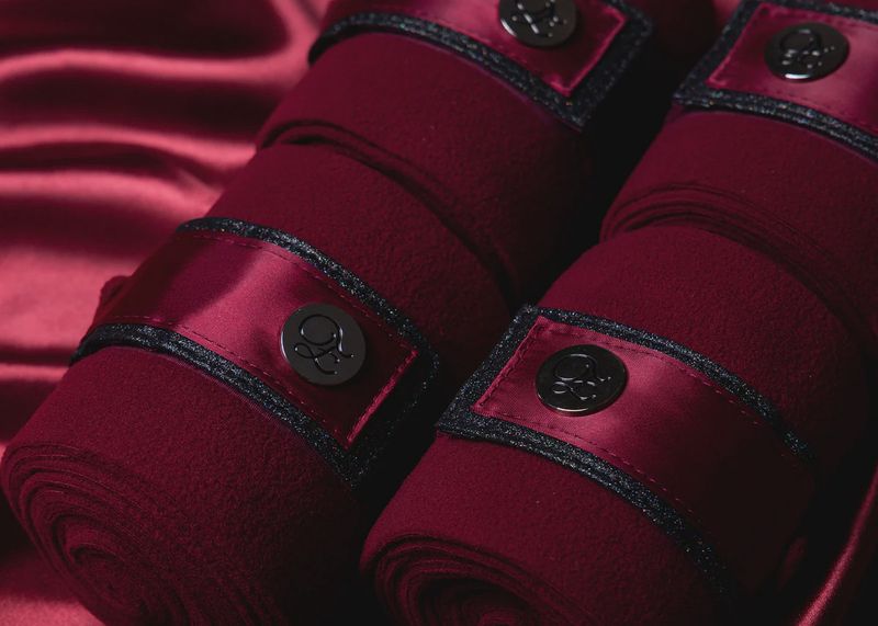Ruby Red Stardust Polo Wraps