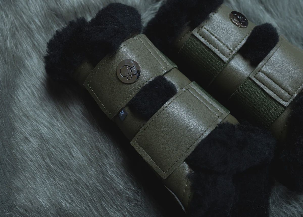 Fleece Tendon Boots Deep Olive