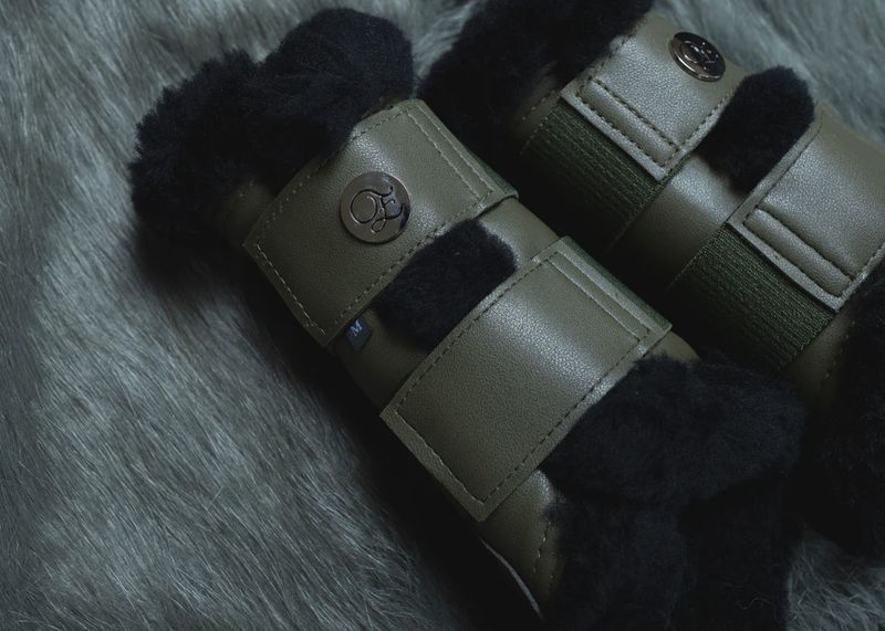 Fleece Tendon Boots Deep Olive