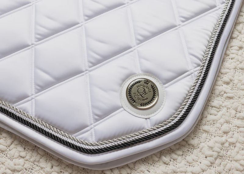 'The Duchess' White Jump Saddle Pad