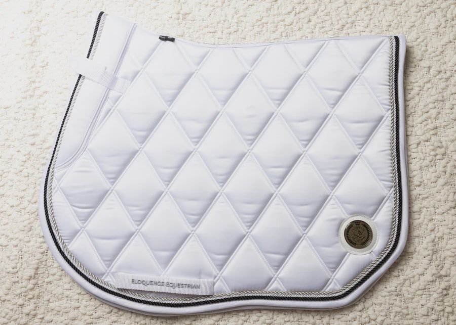 'The Duchess' White Jump Saddle Pad