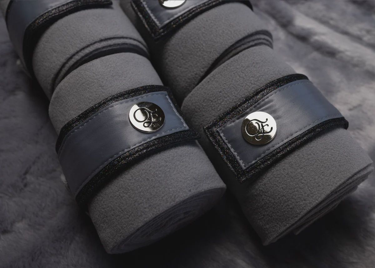 'The Duke' Grey Stardust Polo Wraps